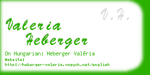valeria heberger business card